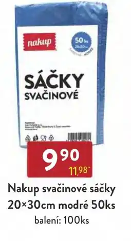 Astur&Qanto Nakup svačinové sáčky 20x30cm modré nabídka