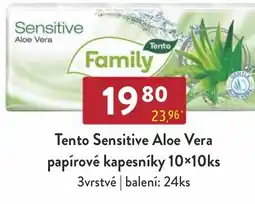 Astur&Qanto Tento Sensitive Aloe Vera papírové kapesníky nabídka
