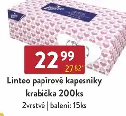 Astur&Qanto Linteo papírové kapesníky krabička nabídka