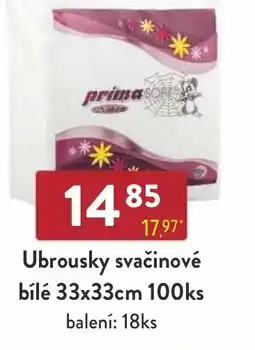 Astur&Qanto Ubrousky svačinové bílé 33x33cm nabídka