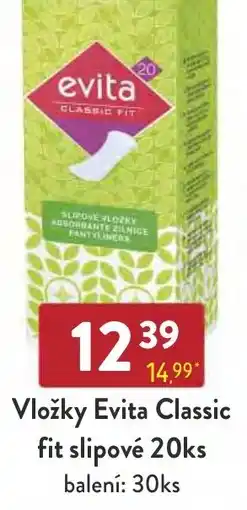 Astur&Qanto Vložky Evita Classic fit slipové nabídka
