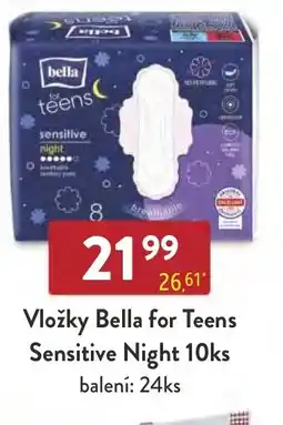 Astur&Qanto Vložky Bella for Teens Sensitive Night nabídka