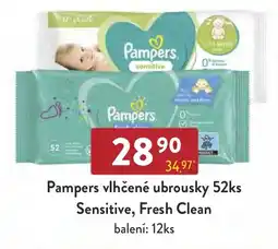 Astur&Qanto Pampers vlhčené ubrousky Sensitive, Fresh Clean nabídka