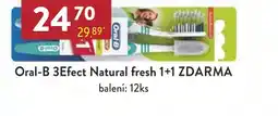 Astur&Qanto Oral-B 3Efect Natural fresh 1+1 ZDARMA nabídka