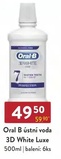 Astur&Qanto Oral B ústní voda 3D White Luxe nabídka