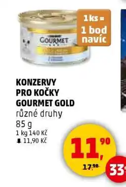 Penny Market KONZERVY PRO KOČKY GOURMET GOLD nabídka