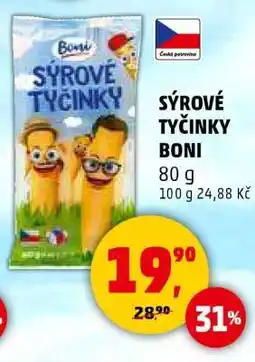Penny Market SÝROVÉ TYČINKY BONI nabídka