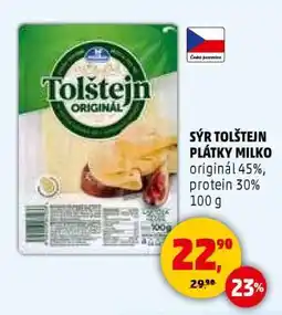 Penny Market Sýr Tolštejn plátky Milko nabídka