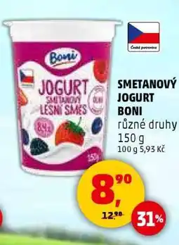 Penny Market SMETANOVÝ JOGURT BONI nabídka