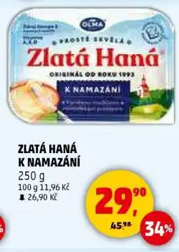 Penny Market Zlatá Haná k namazání nabídka
