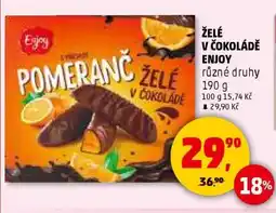 Penny Market ŽELÉ V ČOKOLÁDĚ ENJOY nabídka