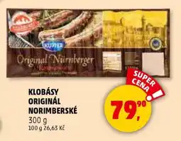 Penny Market KLOBÁSY ORIGINÁL NORIMBERSKÉ nabídka