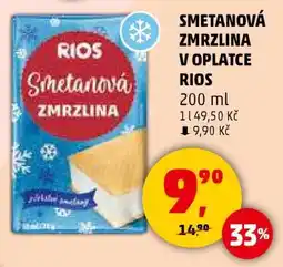 Penny Market SMETANOVÁ ZMRZLINA V OPLATCE RIOS nabídka