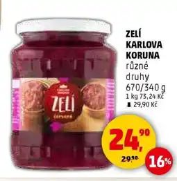 Penny Market ZELÍ KARLOVA KORUNA nabídka