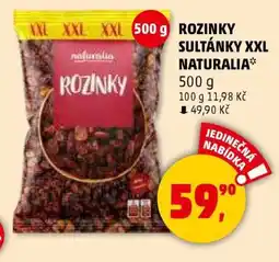 Penny Market Rozinky Sultánky XXL Naturalia nabídka