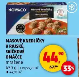 Penny Market Masové knedlíčky v rajské, svíčkové omáčce nabídka