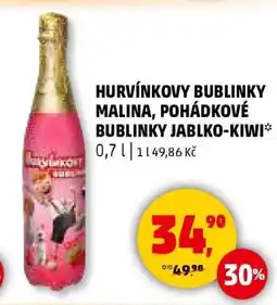 Penny Market Hurvínkovy Bublinky Malina, Pohádkové Bublinky Jablko-Kiwi nabídka