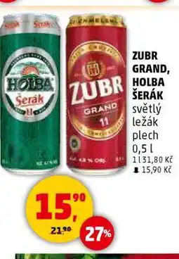 Penny Market Zubr Grand, Holba Šerák nabídka