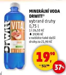Penny Market MINERÁLNÍ VODA DRWITT nabídka