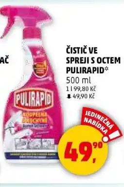 Penny Market Čistič ve spreji s octem Pulirapid nabídka