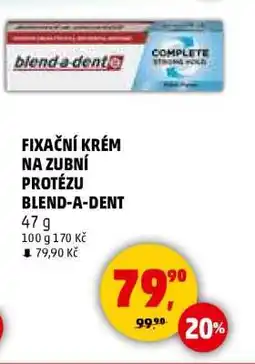 Penny Market FIXAČNÍ KRÉM NA ZUBNÍ PROTÉZU BLEND-A-DENT nabídka