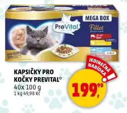 Penny Market KAPSIČKY PRO KOČKY PREVITAL nabídka