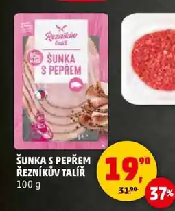Penny Market ŠUNKA S PEPŘEM ŘEZNÍKŮV TALÍŘ nabídka
