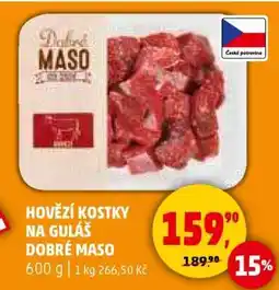Penny Market HOVĚZÍ KOSTKY NA GULÁŠ DOBRÉ MASO nabídka