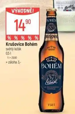 Globus Krušovice Bohém světlý ležák nabídka