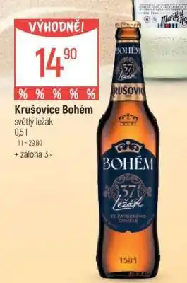 Globus Krušovice Bohém světlý ležák nabídka