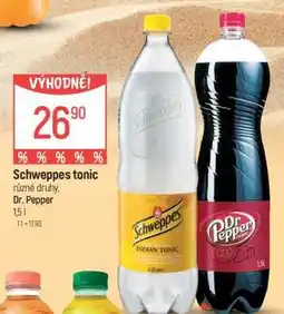 Globus Schweppes tonic, Dr. Pepper nabídka