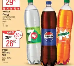Globus Pepsi, Mirinda, 7Up nabídka