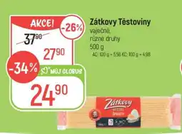 Globus Zátkovy těstoviny nabídka
