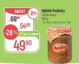 Globus Náhlík Polévky nabídka