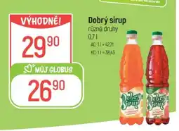 Globus Dobrý Sirup nabídka
