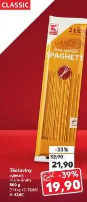 Kaufland Těstoviny nabídka