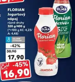 Kaufland Florian jogurtový nápoj nabídka