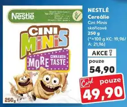 Kaufland NESTLÉ Cereálie Cini Minis skořicové 250 g nabídka