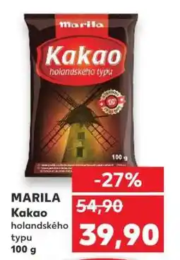 Kaufland MARILA Kakao holandského typu 100 g nabídka