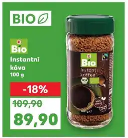 Kaufland Bio Instantní káva 100 g nabídka