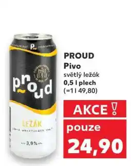 Kaufland PROUD Pivo světlý ležák nabídka