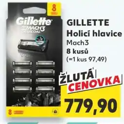 Kaufland GILLETTE Holicí hlavice Mach3 nabídka