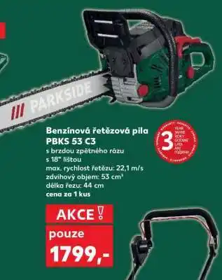 Kaufland Benzínová řetězová pila PBKS 53 C3 nabídka