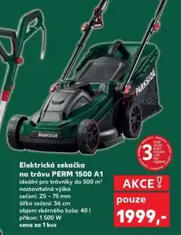 Kaufland Elektrická sekačka na trávu PERM 1500 A1 nabídka