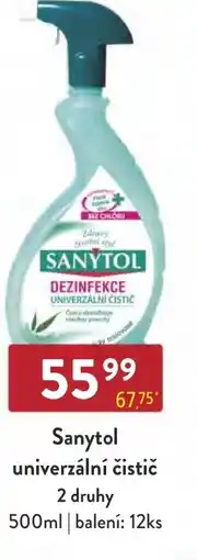 Astur&Qanto Sanytol univerzální čistič 2 druhy nabídka