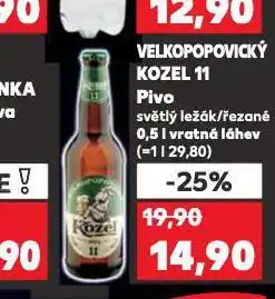 Kaufland Pivo velkopopovický kozel 11 nabídka