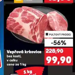 Kaufland Vepřová krkovice bez kosti nabídka