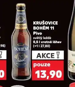 Kaufland Pivo krušovice bohém 11 nabídka