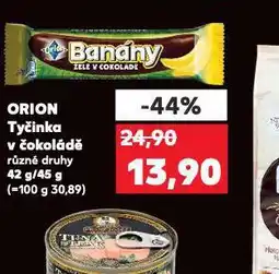 Kaufland Orion tyčinky v čokoládě nabídka