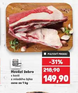 Kaufland Hovězí žebro s kostí nabídka